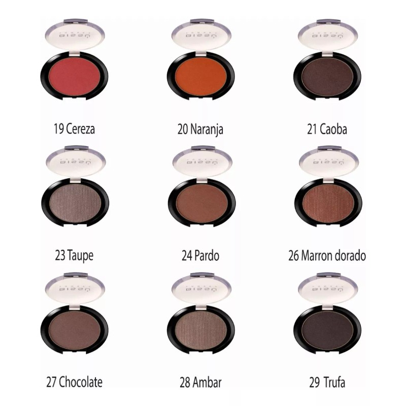 Bissú Paquete De 10 Sombras Individuales Bissu Colores A Elegir
