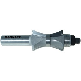 Magnate 5865 Finger Nail with Center Bearing Router Bit - 1-1/4" Profile Height; 3/16" Cutting Depth