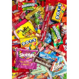 Pinata Candy Mix- Assorted Candy Variety Pack - 2 lb - Individually Wrapped - Piñata Mix - Sour Candies, Bubble Gum, Fruity Sweets, Chewy Sweets- Large Bulk Candies For Party Bags