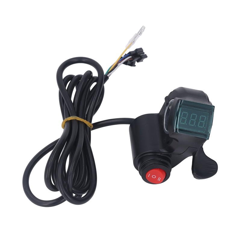 Electric Bike Thumb Throttle 3 Speed Digital Voltage Display Bicycle