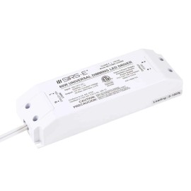 SIRS-E® 12V 60W Constant Voltage Dimmable LED Driver w/Removable AC Cord, White
