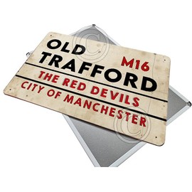 Funny United Metal Sign, A Grumpy MAN UTD Fan Lives Here, Old Trafford Manchester Retro Plaque Man Cave, Manchester (Old Trafford)