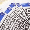 Seal Alphabet Capital Letters Waterproof Stickers (2 Pieces) English Waterproof