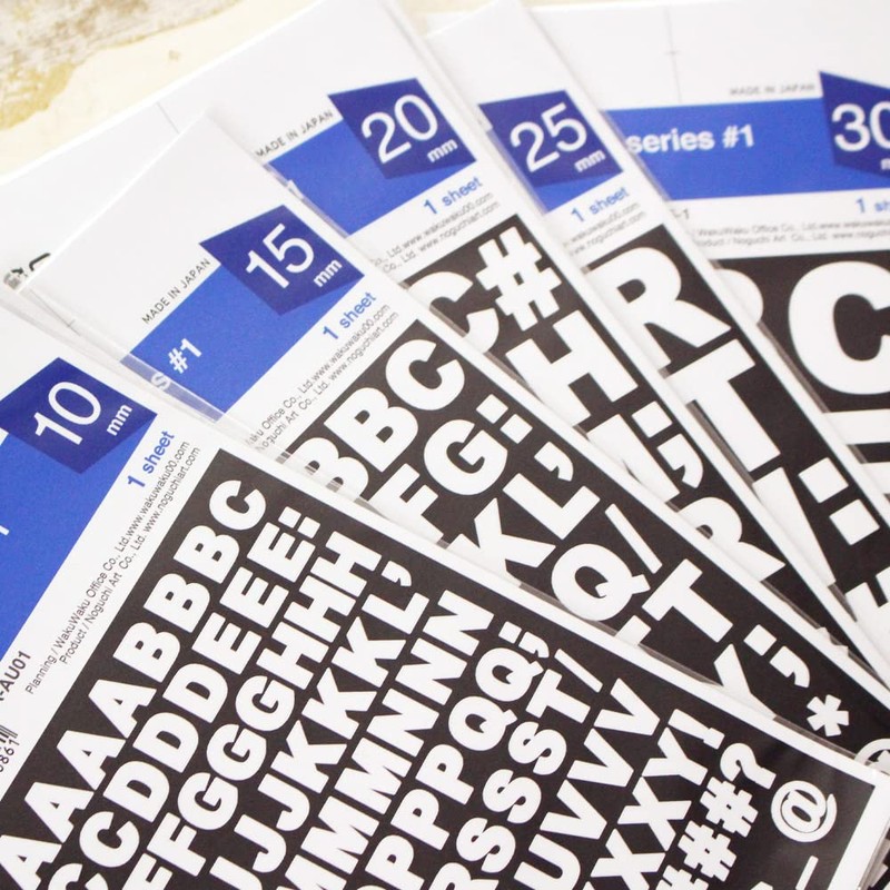 Seal Alphabet Capital Letters Waterproof Stickers (2 Pieces) English Waterproof