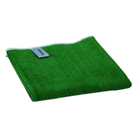 Vikan 691132 Basic Microfiber Cloth, Green, 320 mm Length, 320 mm Width, 3 mm Height, Pack of 5