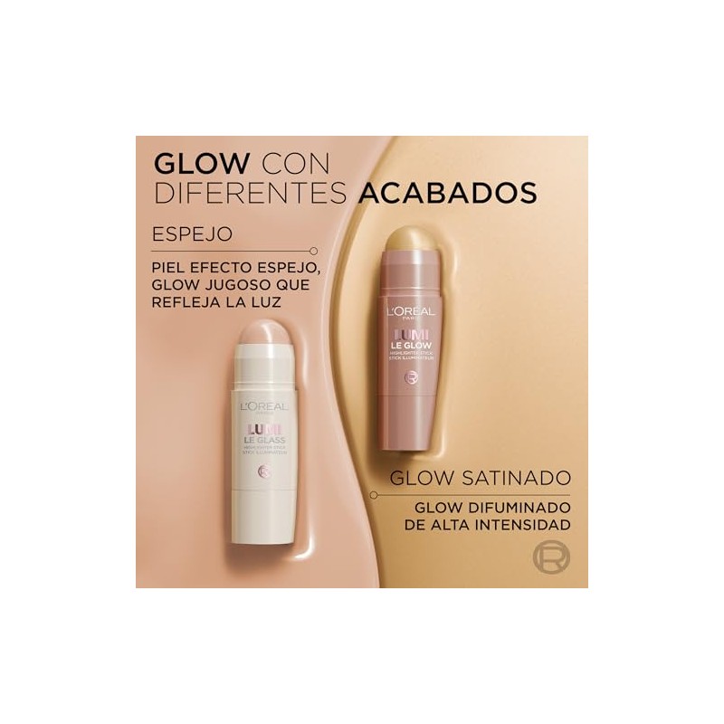 L'Oreal Paris, Lumi Highlight Stick, Iluminador En Barra Con Acabado