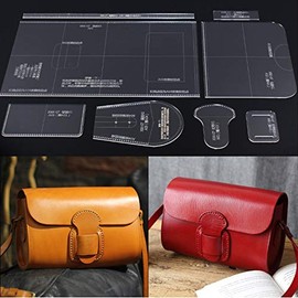 NW XBX-07 Messenger Bag Acrylic Template Leather Pattern Acrylic Leather Pattern Leather Templates for Bags