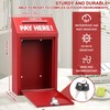 Les-Theresa Donation Box with Lock, Key Drop Box Wall Mounted