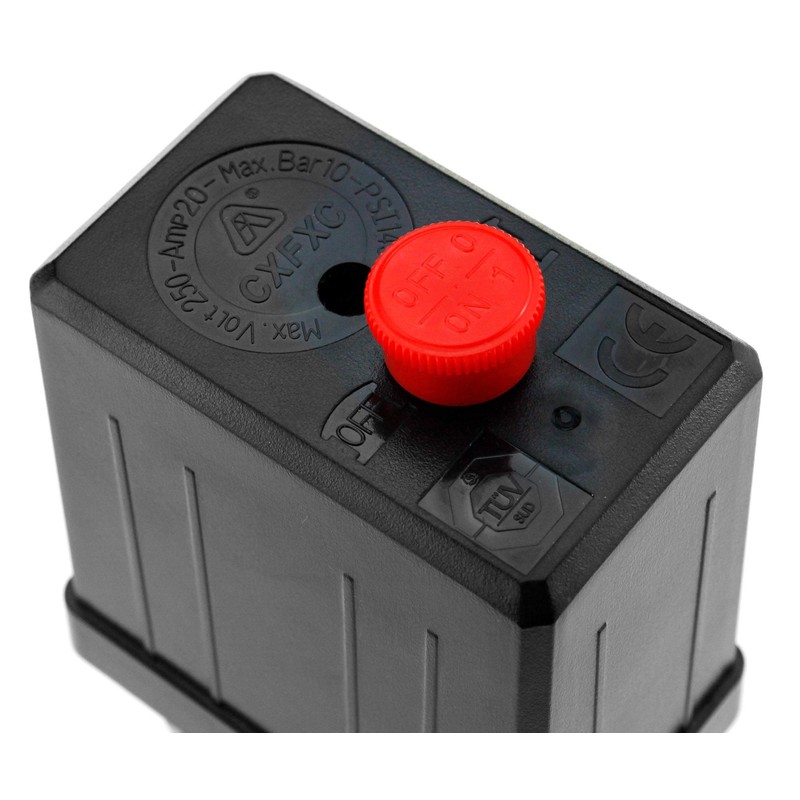 Air Compressor Pressure Switch Single Phase 1/4" BSP 4 Port