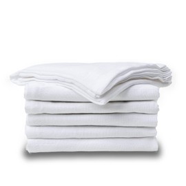 Cosy House Collection 6-Pack Kitchen Flour Sack Towels - 27" x 27" Reusable Dish Towels - Multi-Purpose, Versatile, & Absorbent - 100% Cotton