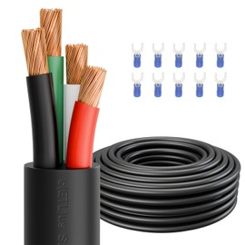 Firmerst 14/4 Outdoor-Rated Mini-Split Cable 100 Feet,Weatherproof Wire for Air Conditioner and HVAC Systems