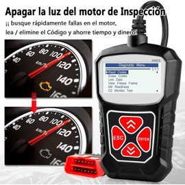 Escáner Automotriz, Scanner automotriz profesional OBD2, lector de código universal, escáner para herramienta de diagnóstico automático, compatible con todos los autos con protocolo OBD II desde 1996