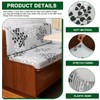 CRFATOP 2 Sets RV Dinette Cushion Covers Printed Camper Cushion