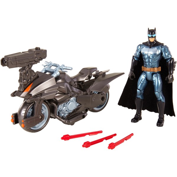 Mattel Justice League Batman & BATCYCLE Vehicle and Figure