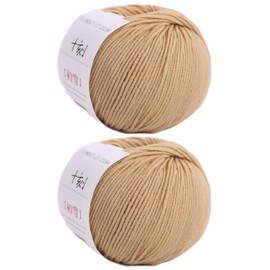 Merino Wool Yarn, Superwash Anti-Pilling, Sport Weight, for Knitting and Crocheting DIY Scarf Sweaters, 3.52 oz/100 g, (Per Skein 1.76 oz 150 Yards)-Ginger Yellow