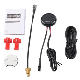 Digital Thermometer Water Temperature Meter Gauge for Honda / Kawasaki / Yamaha / Suzuki (Red Light)