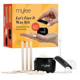 Mylee Let's Face It 50g Precision Wax (Peach and Chamomile) Wax Spatula, Ear and Nose Wax Applicators