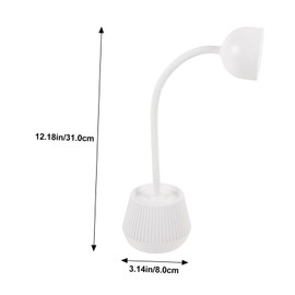 Vaguelly Gooseneck Nail Lamp Gel Light for Nails Light Intensity Flexible Design Safe for Eyes and Skin