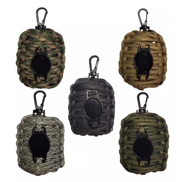 Shooters Gate Pocket Sized Survival Grenade Paracord Key-chain Set -