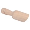 BQLZR 88x30mm Natural Wood Small Bath Salt Scoop Unfinished Unpainted