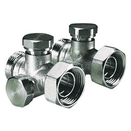 SOMATHERM FOR YOU, 601521401 H-Mono/Bitube Valve with Floor Connection 3/4ek-3/4 for Radiator with Integrated Fitting, Heater, Radiator Accessories