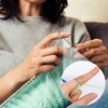 9 PCS Knitting Crochet Loop Ring for Fingers Metal Open