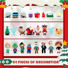 National Lampoon's Christmas Vacation Advent Calendar 2024, National Lampoon Advent Calendar 24 Daily Countdown Calendar, 3D Christmas Figures Toy for Children, Christmas Calendar 2024