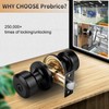 Probrico Black Door Knob Keyed Like Door Knob with Lock
