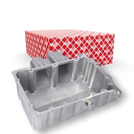 Febi Bilstein 182373 Oil Pan with Oil Drain Plug and Sealing Ring, Pack of 1