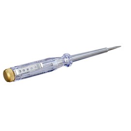 Fielect Test Screwdriver, Voltage Detector Pen Light Circuit Tester Electric Test Pen Screwdriver Neon Tube AC/DC 100-500V Clear 1pcs
