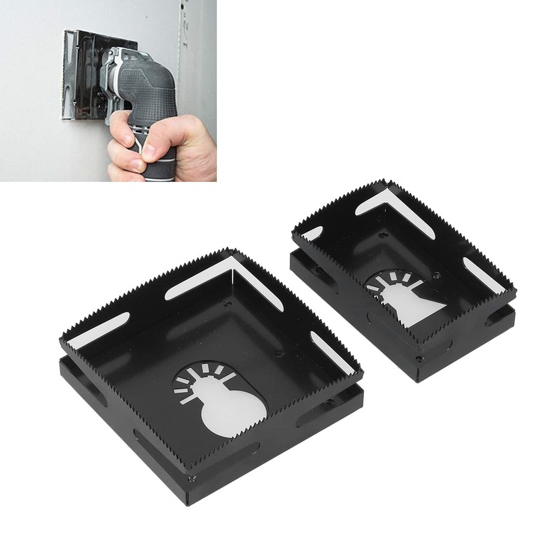 Electrical Wall Outlet Cutters, Stainless Steel Oscillating Square Slot Cutter
