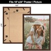 Momentworth 18x24 Frame Set of 3, Dark Brown Wood Grain