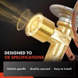 A-Premium A/C Expansion Valve Compatible with Honda Civic 1992-1993, Civic del Sol 1993, Accord 1990-1993, Prelude 1992-1995 & Acura Vigor 1992-1994