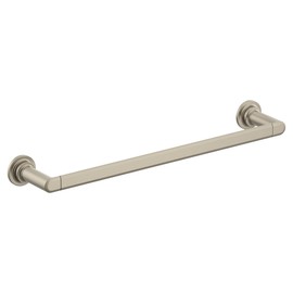 Moen Greenfield Brushed Nickel Towel Bar, Wall Mounted Bathroom Towel Rod, YB1718BN