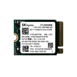 SKHynix BC711 512GB NVMe PCIe M.2 2230 30mm Solid State Drive - HFM512GD3GX013N BA- OEM Packaging