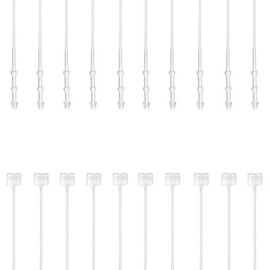 CODIRATO Pack of 500 Safety Threads Transparent Loop Pins Loop Lock for Clothes, Shoes and Other Product Labels (130 mm)