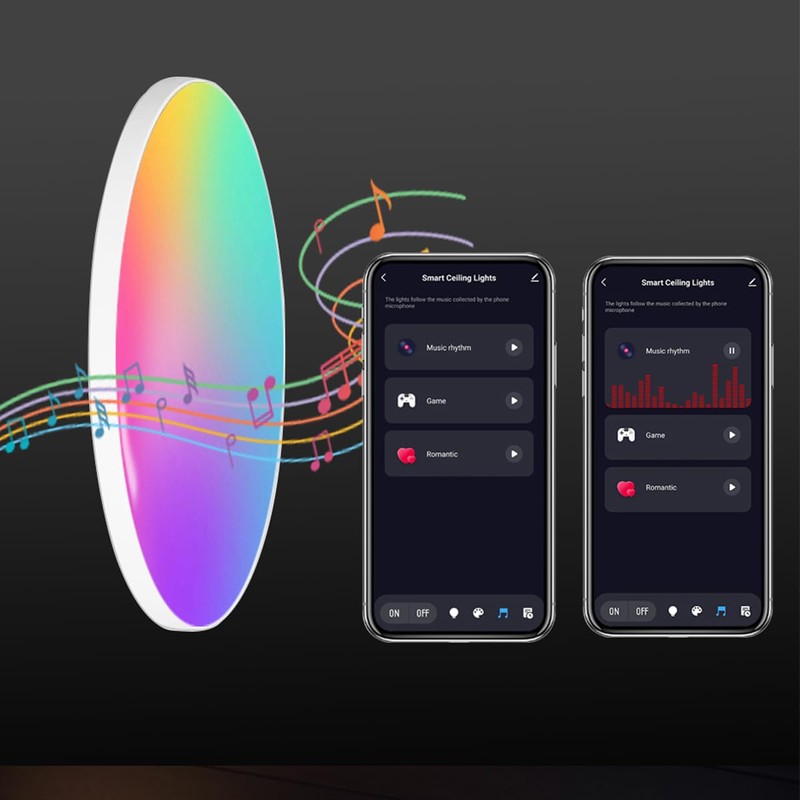 OURLOVEII 30 W LED Ceiling Light Smart Home 30 cm