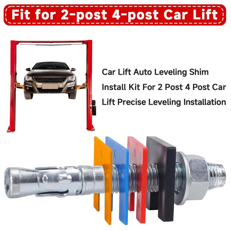 96 Pcs Car Lift Auto Leveling Shim Install Kit For