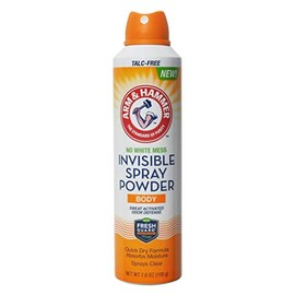 Arm + Hammer Invisible Body Powder Spray Eliminates Body Odor & Absorbs Moisture & Sweat while Spraying Clear 7 Ounce (Pack of 2)