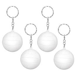 STOBOK 20pcs Volleyball Keychain Set White Volleyball Key Rings for Handbags Purses and Sports Gifts Creative Party Favors and Souvenirs