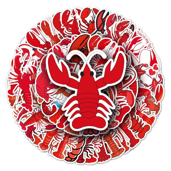 Lobster Stickers Water Bottles Laptop Phone Computer Guitar Skateboard Hydroflasks