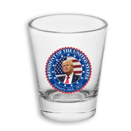 BestSyracuse Trump Inauguration 47 Presidential Seal Shot Glass MAGA Republican Election 2024