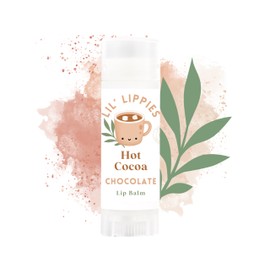 3 Pack Holidays Lip Balm - Lil' Lippies Kids Chapstick Gift Set - Stocking Stuffers for kids Candy Cane, Hot Cocoa, and Vanilla for teen tween toddler or adult