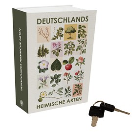 Booksafe Plant Book - Germany's Native Species Book Hideaway with Botanical Theme for Nature Lovers