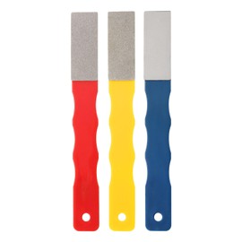HARFINGTON 3pcs Diamond Sharpening Stone Set 220/400/600 Grit Color Coded Mini Knife Sharpening Stone with Honeycomb Surface Plate for knives Scissors Kitchen Tools