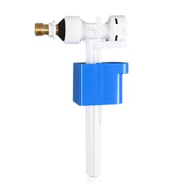 Cistern Filling Valve, G3/8 Inch and G1/2 Inch Brass Connection Cistern Replacement Parts Universal Filling Valve, Float Valve Cistern for Side Toilet Cisterns, Adjustable Water Quantity