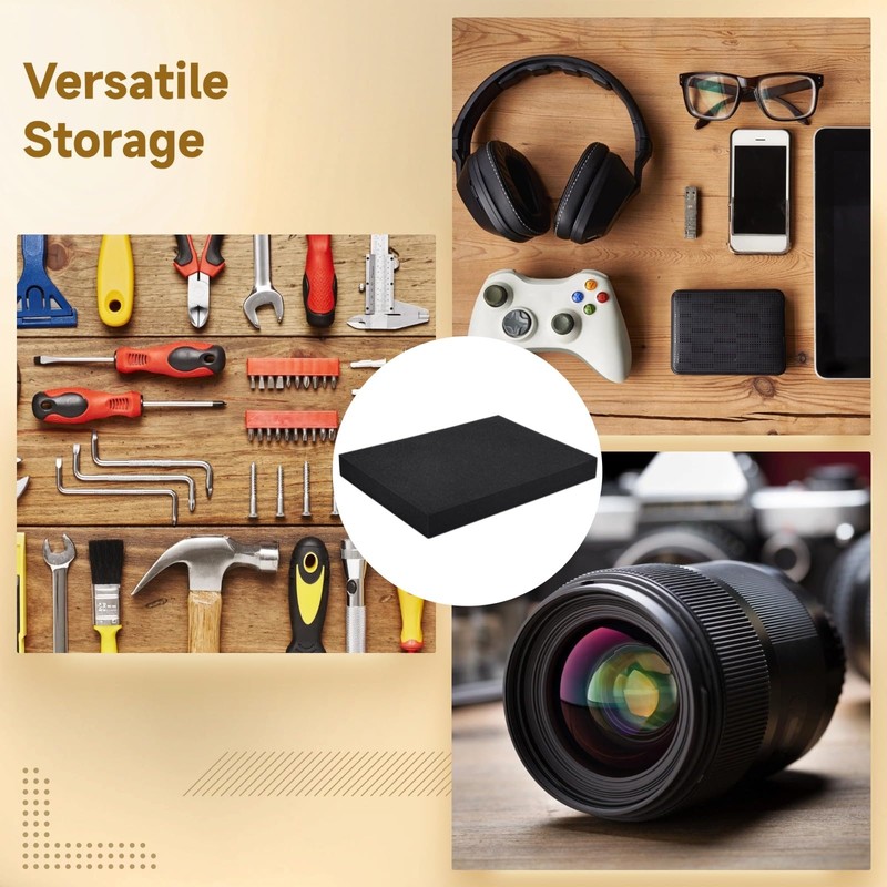 Pick and Pluck Foam Inserts, 4 PCS High Resilience Pre-Cubed