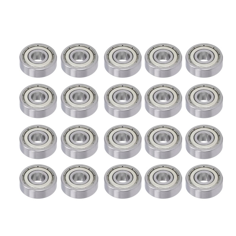 20PCS Miniature Ball Bearings Lightweight Iron Sealed Deep Groove Bearing