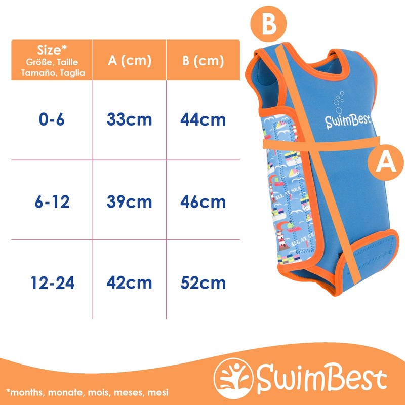 Swimbest Neoprene Baby Wetsuit - Baby Swimming Costume with 50+