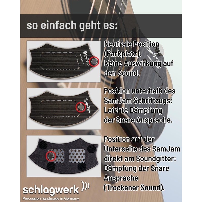 Schlagwerk SJ110Z SamJam - The Guitar Snare - Zebrano